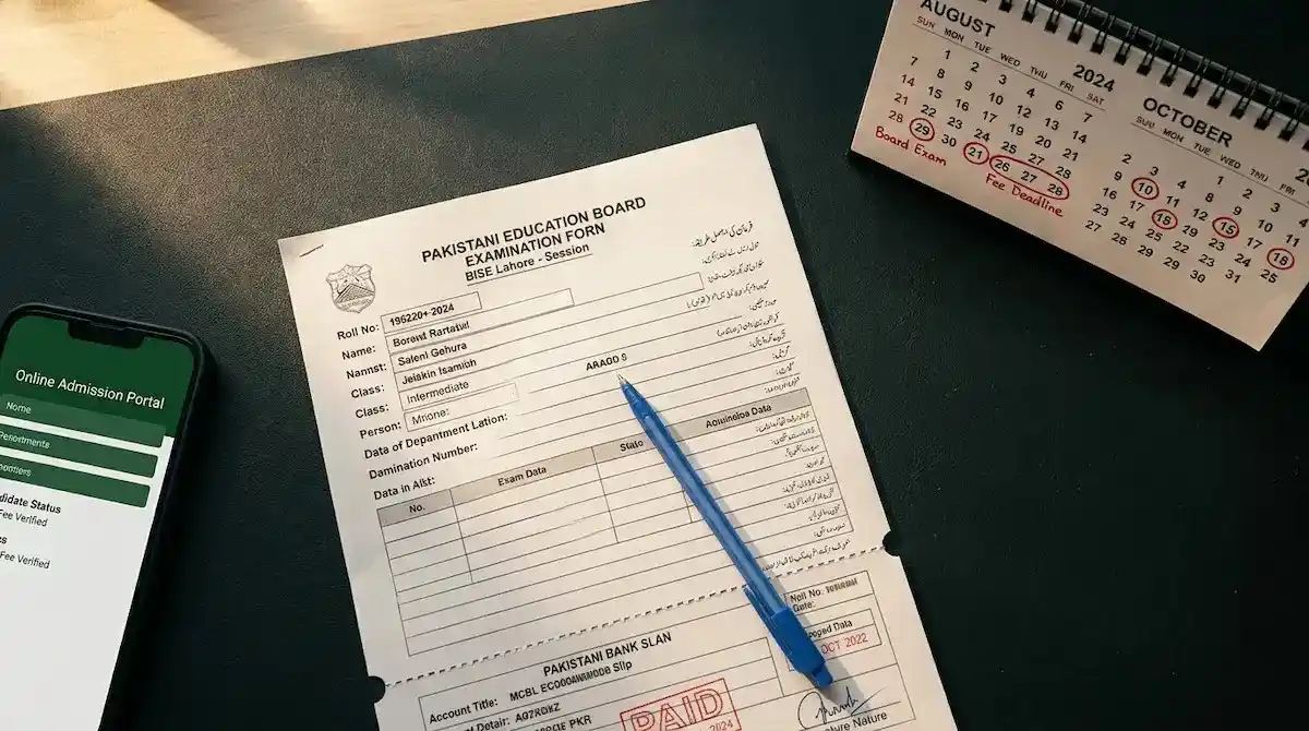 9th Class 2nd Annual Exam Form & Fee Details