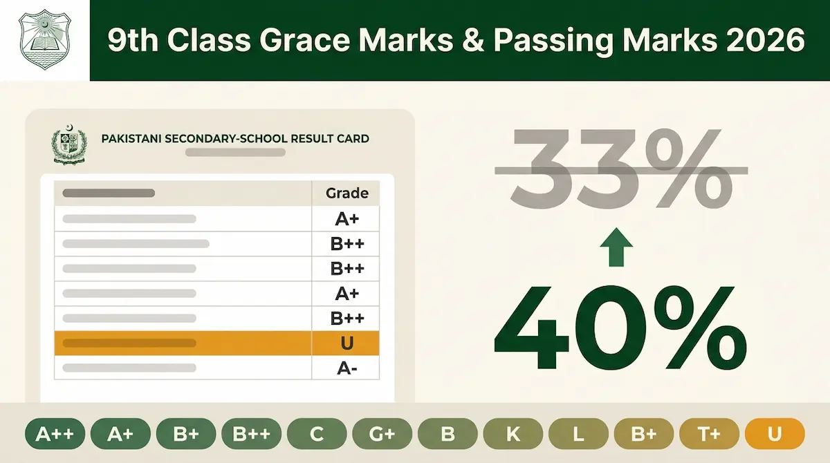 Punjab Board 9th Class Grace Marks Rules 2026